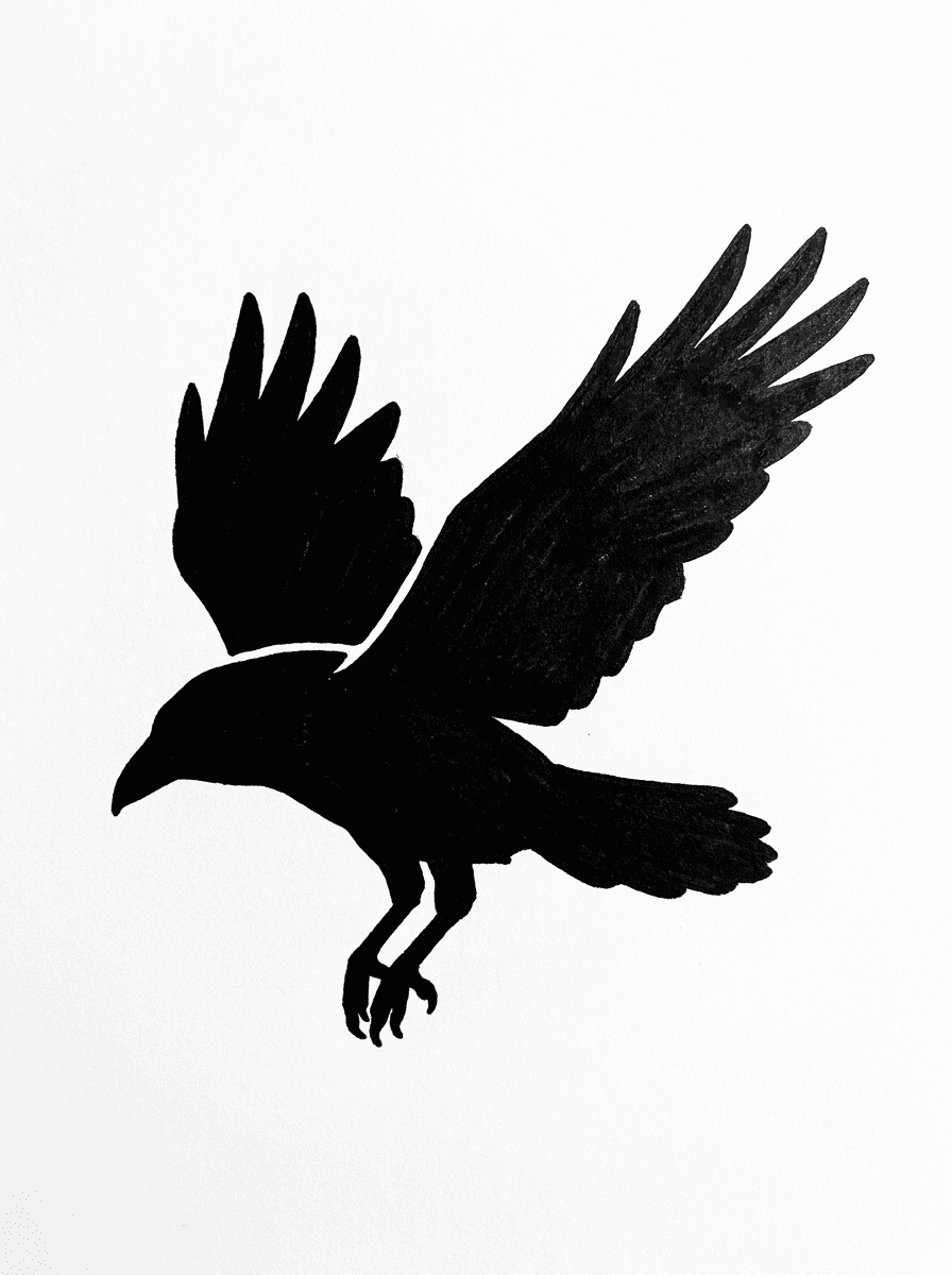 Blackwork tattoo design generated with InkOnce