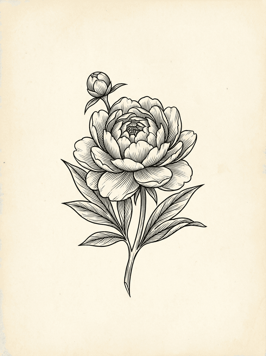Floral & Botanical tattoo design example
