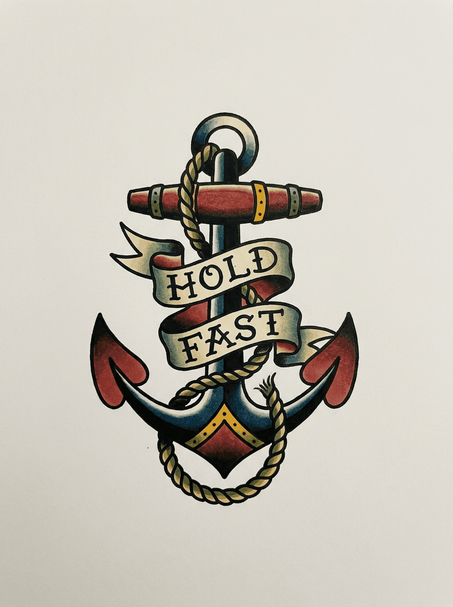 Anchor tattoo design