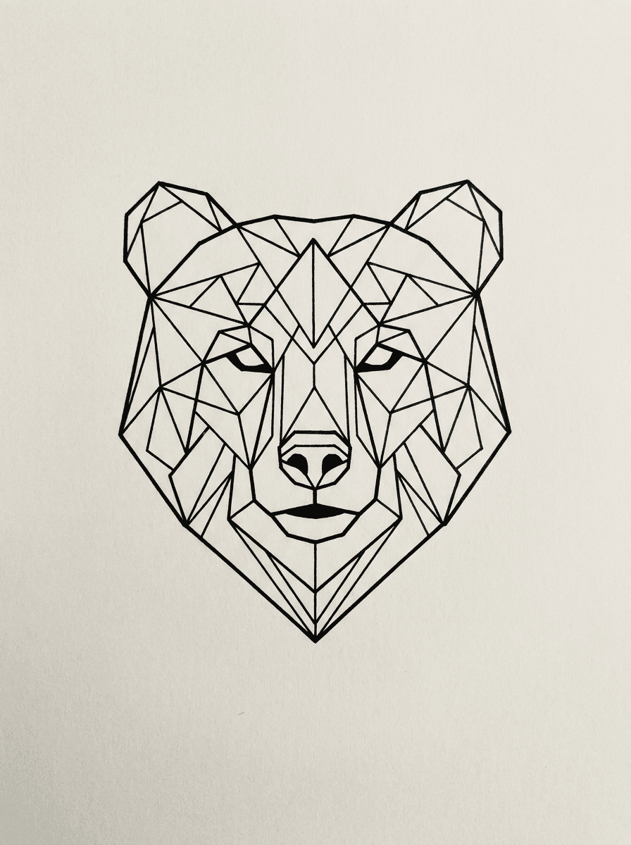 Bear tattoo design