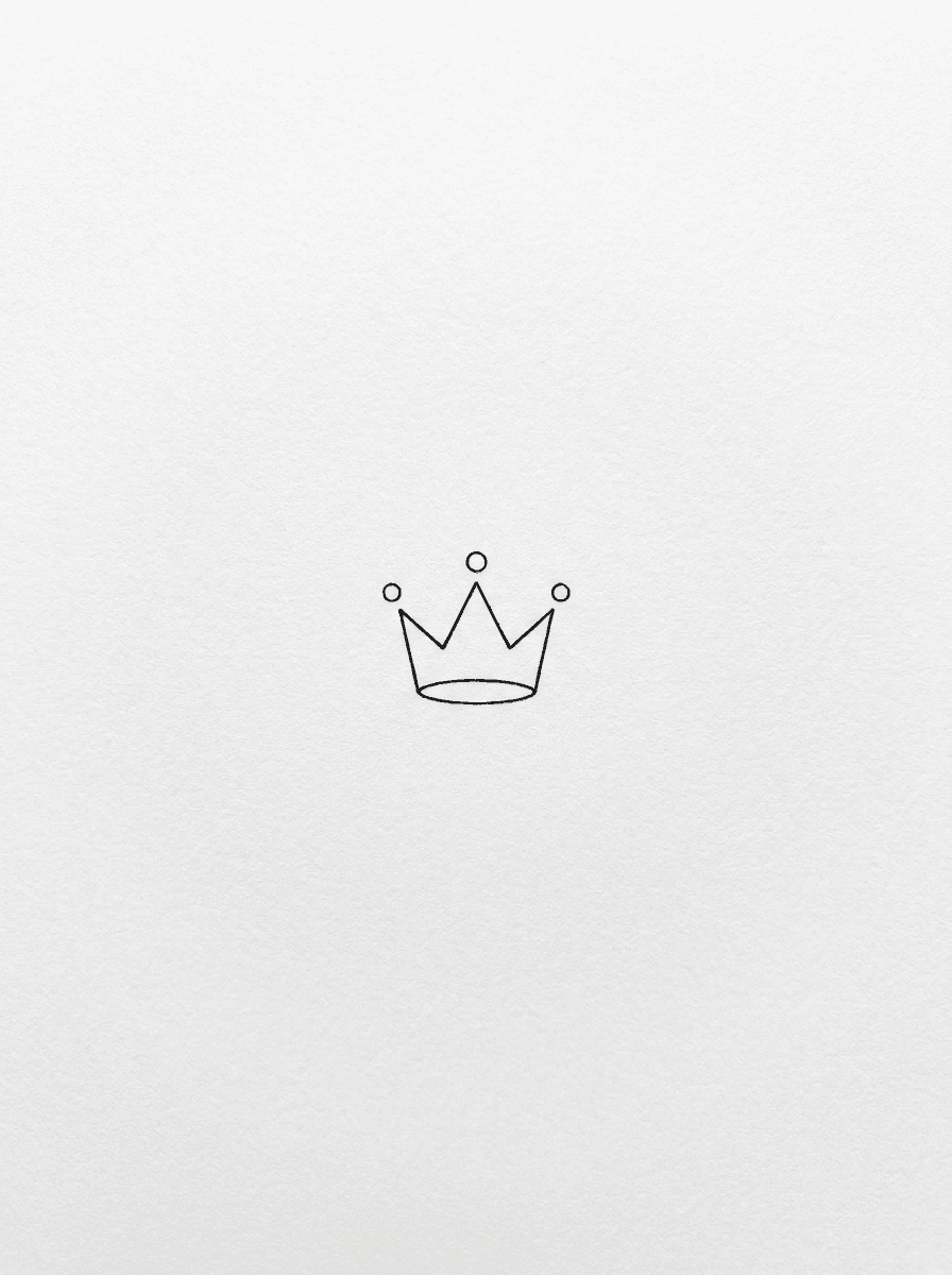 Crown tattoo design