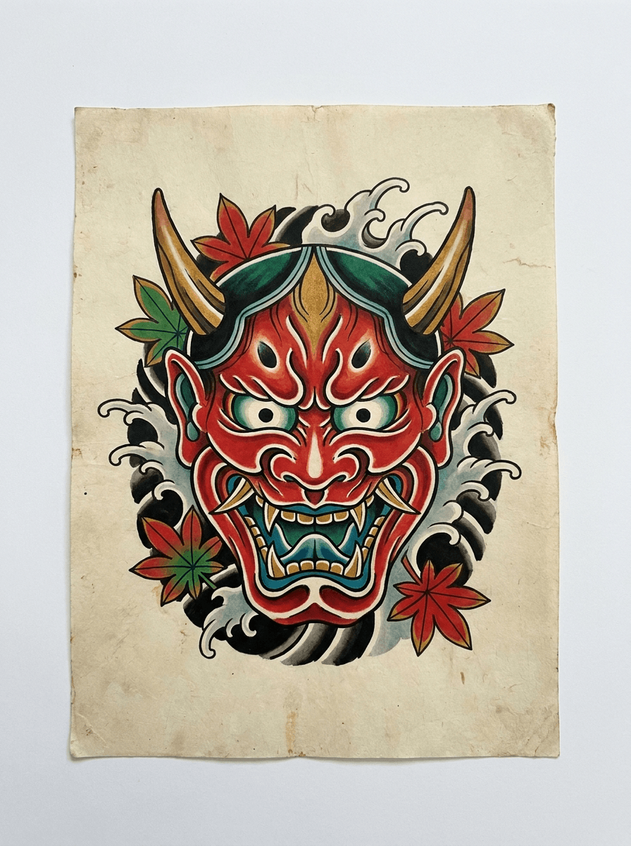 Demon / Oni tattoo design
