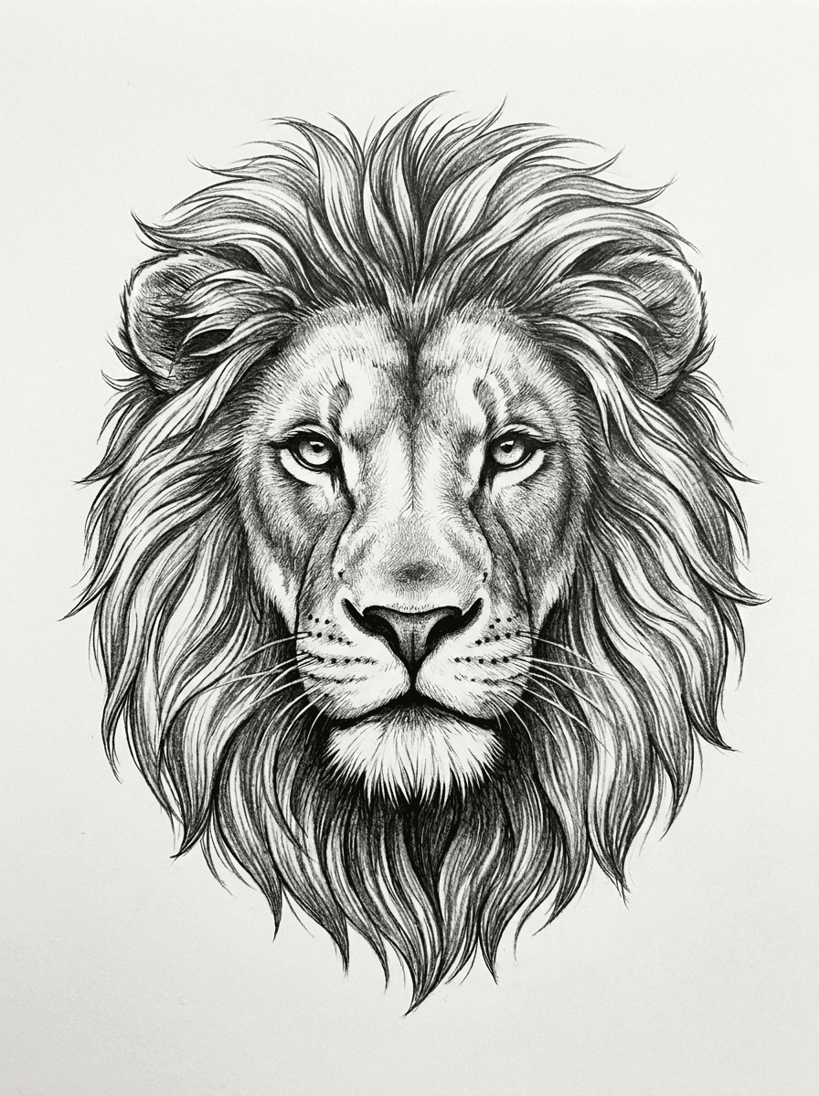 Lion tattoo design