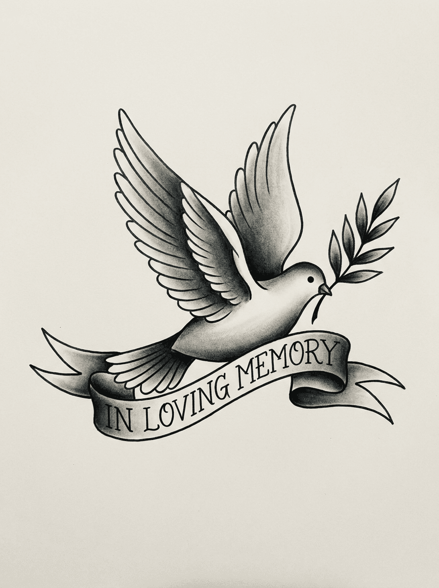 Memorial tattoo design
