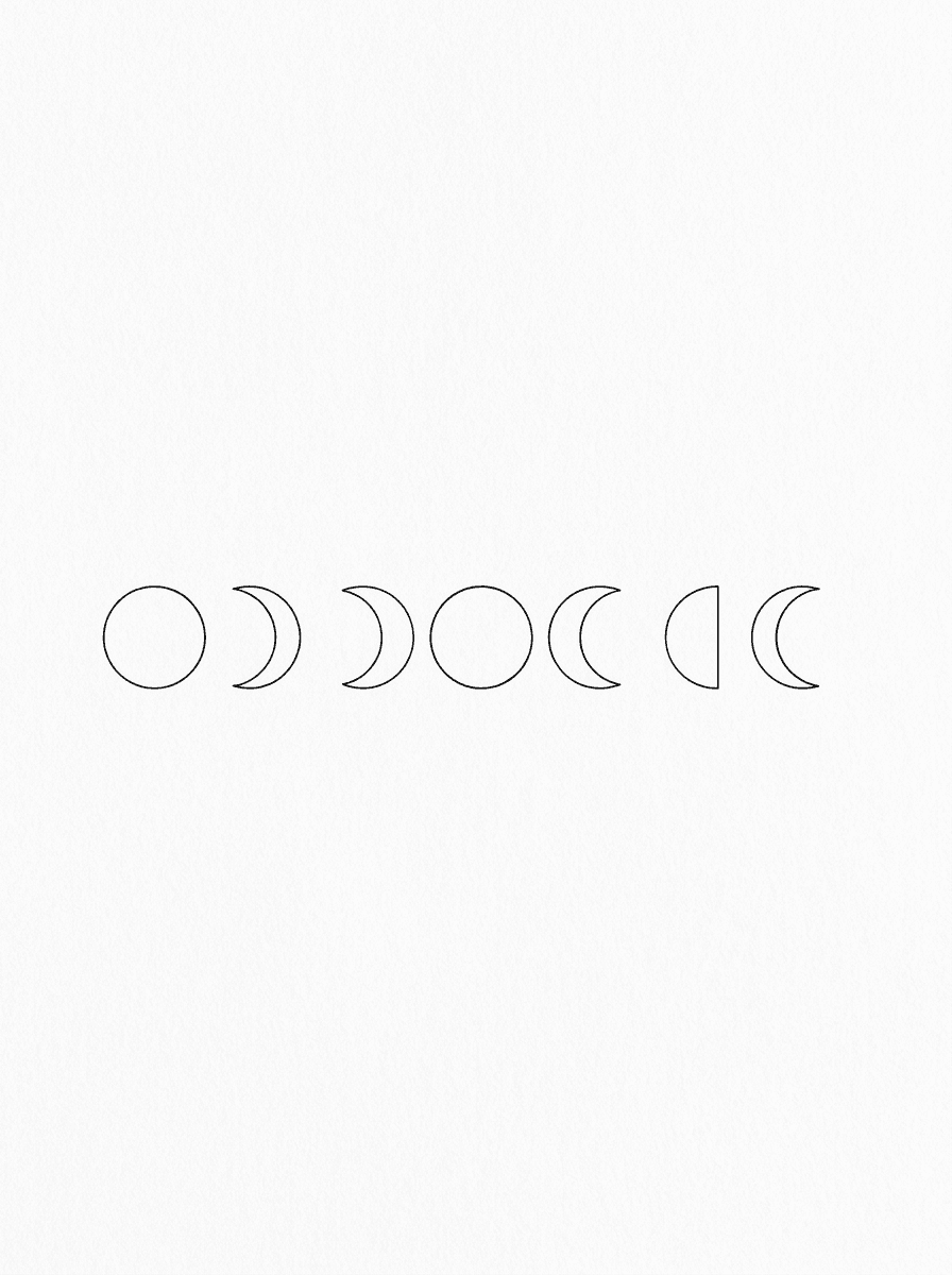 Moon tattoo design