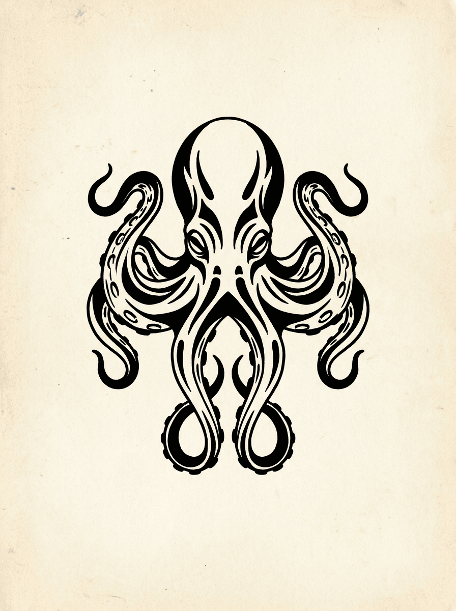 Octopus tattoo design