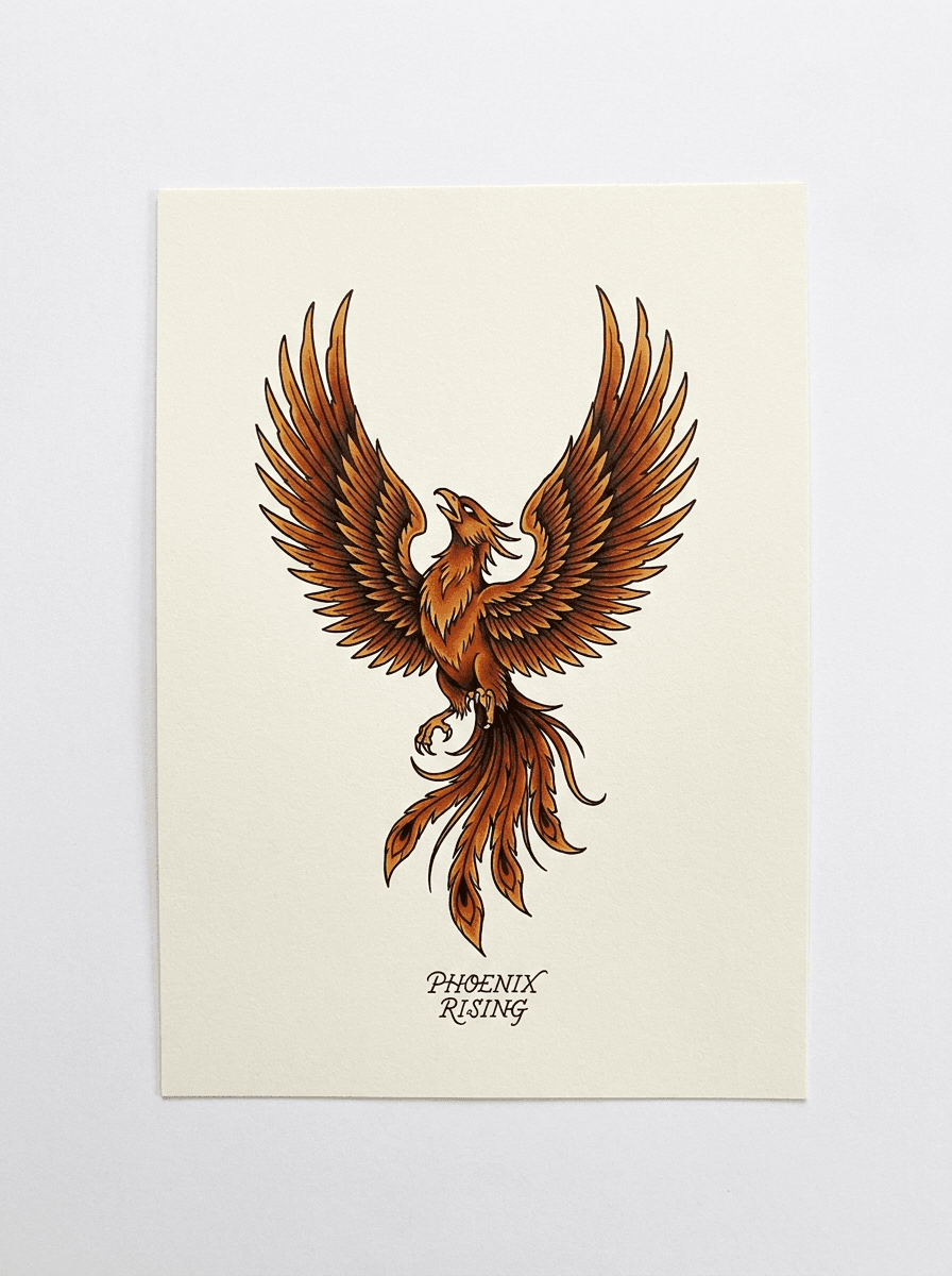 Phoenix tattoo design