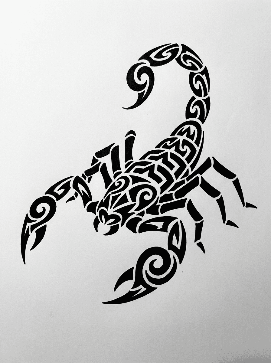 Scorpion tattoo design