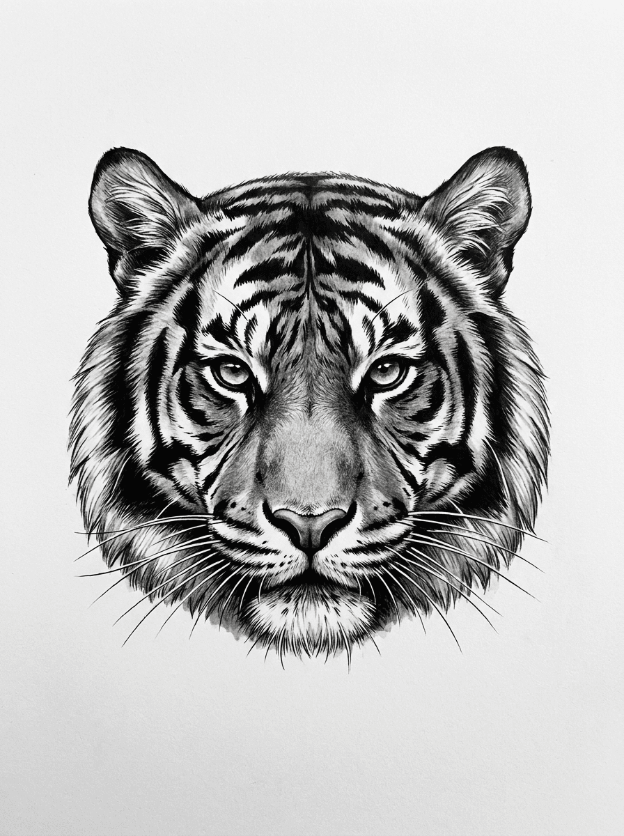 Tiger tattoo design