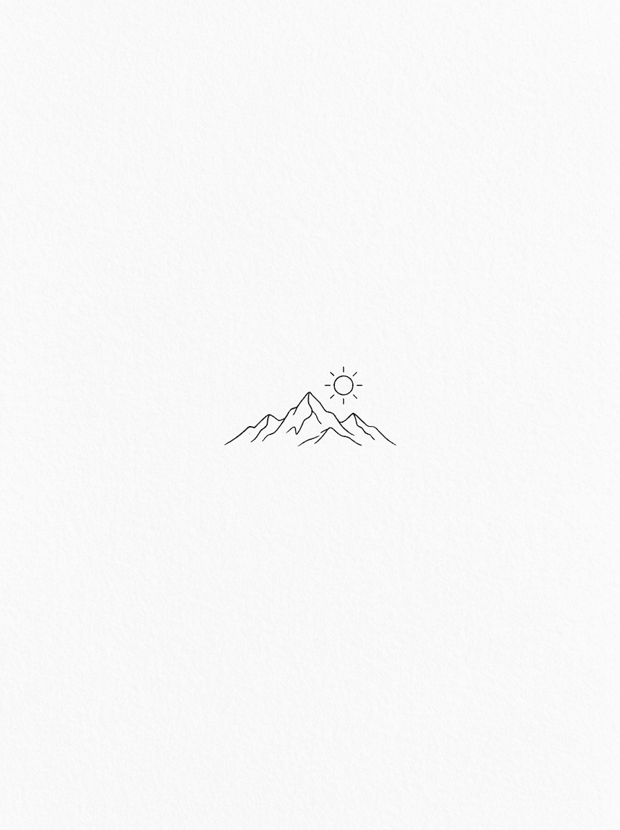 Minimalist tattoo design example