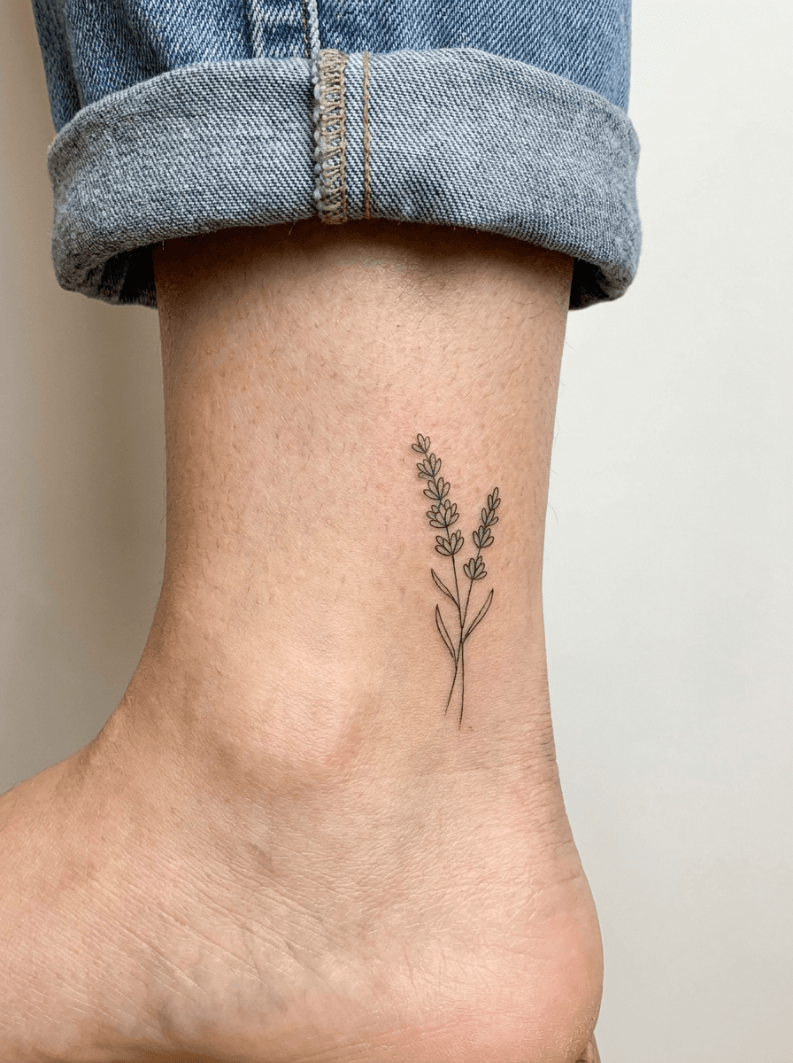 Tattoo on the ankle