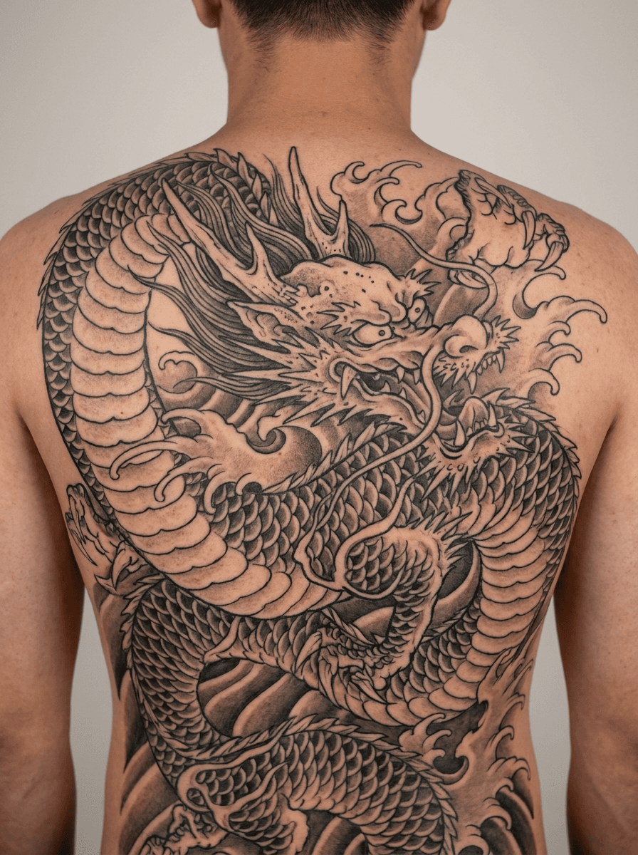 Tattoo on the back