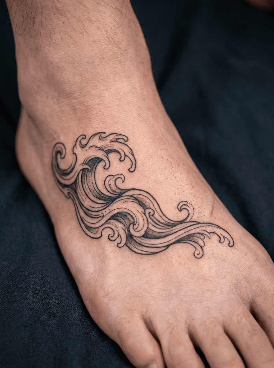 Tattoo on the foot