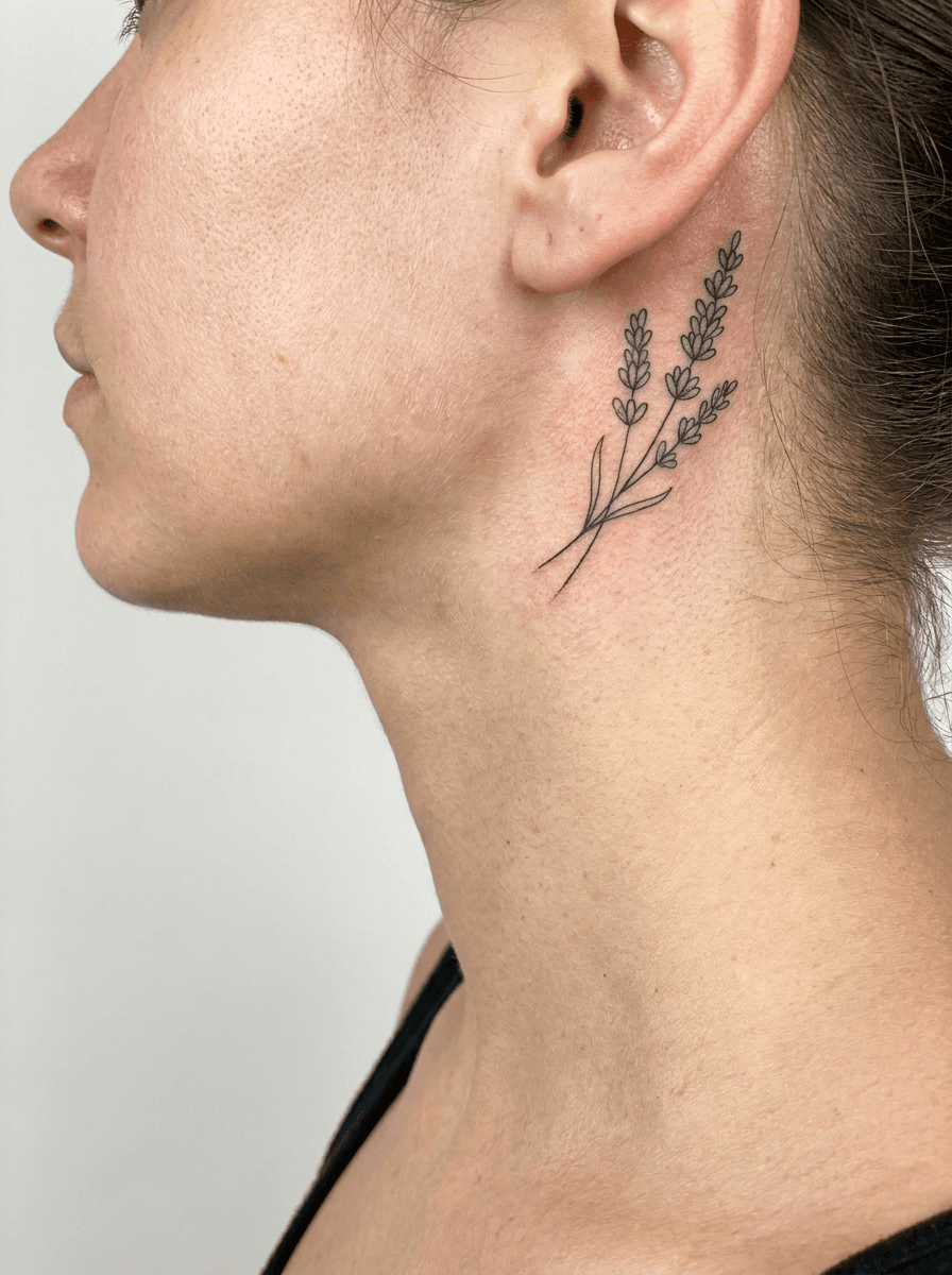 Tattoo on the neck