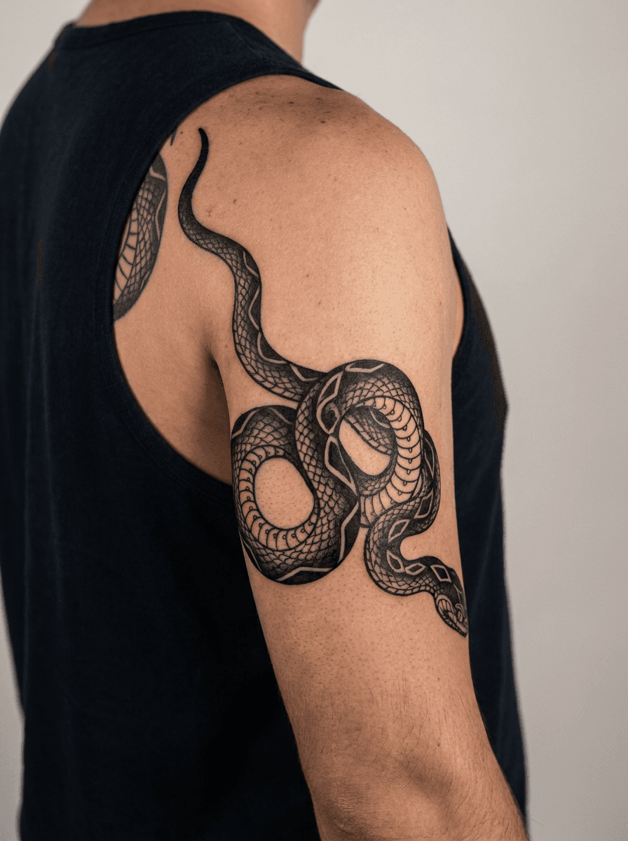 Tattoo on the upper arm / bicep