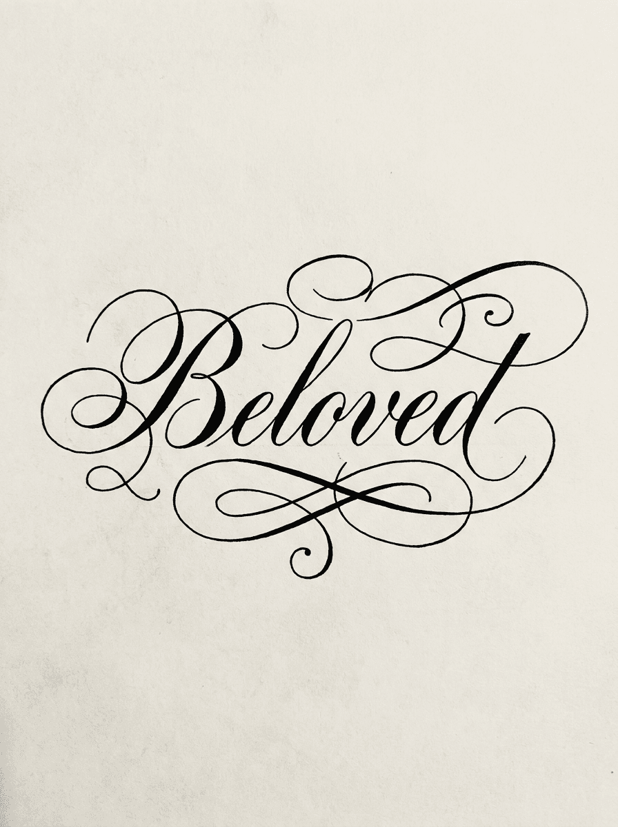 Script & Lettering tattoo design example