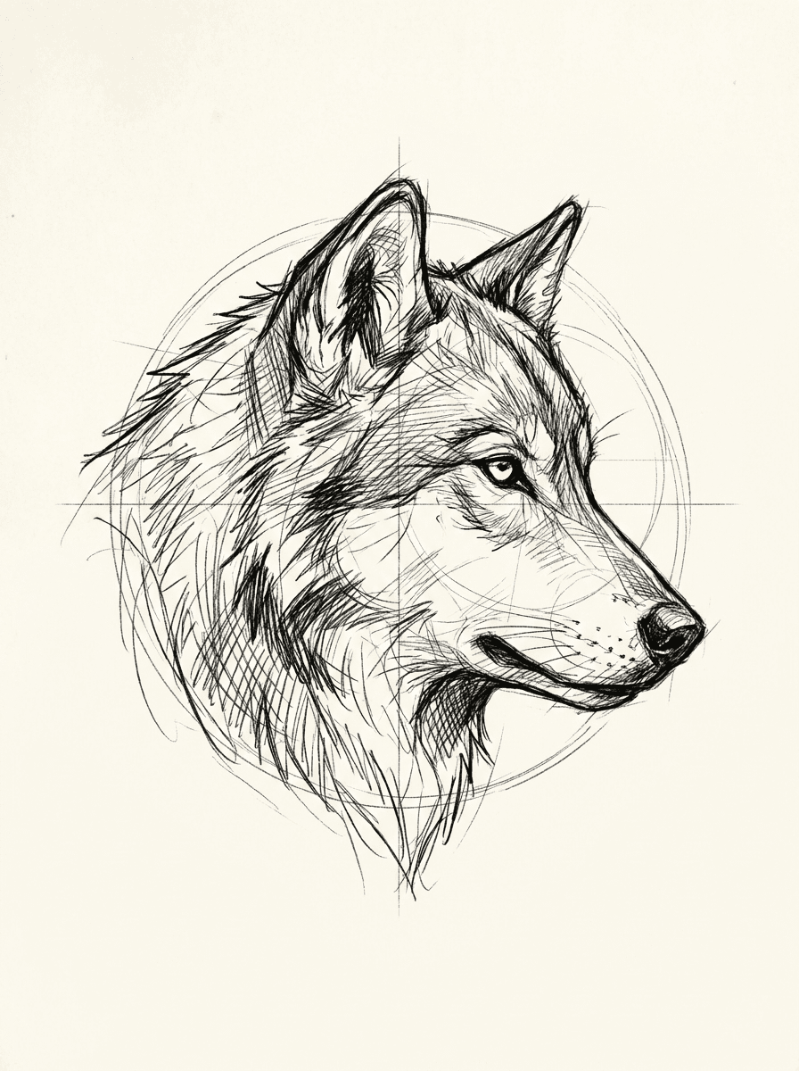 Sketch tattoo design example